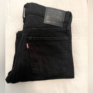 Levi’s Wedgie Straight sku:349640023. Personalized with black rivets. New.